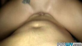 hot teen girl gets bent over and fucked hard in doggystyle