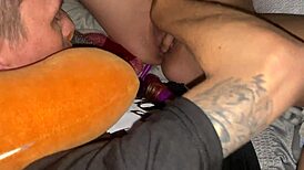 Denied Orgasm Makes Her Body React To Deep Dildo Insertion