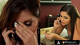 Horny Ariana Marie Dominates Her Big Chested Milf Ava Addams With A Strapon