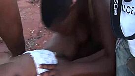 Adventurous Safari Group Encounter