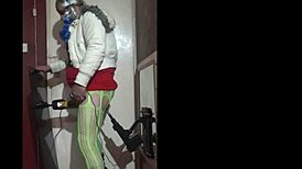 Shy bisexual enjoys dildo insertion and crossdressing masturbation