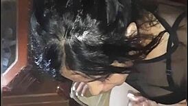 nooo, this teen's blowjob is deepthroat amazing