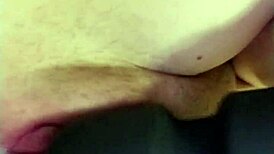 Sexy white girl squirts all over herself during masturbation