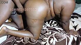 Watch these BIG BLACK HORNY BOOTY BABES get their PUSSIES STRETCHED HARD!