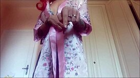 gorgeous milf catches stepson masturbating and decides to punish him with her farts