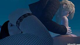 busty hentai girls banging futa teens in 3d