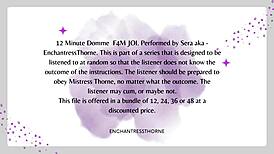 Curious About F4M Domme JOI? First of Twelve Sessions