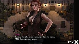 In the hentai world, a sexy teen girl with a big ass jerks my cock in an anime adventure