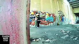 Street Wall Becomes Perfect Spot for Hard Fucking