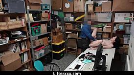 Damn, Officer caught Ivy Aura in backroom!