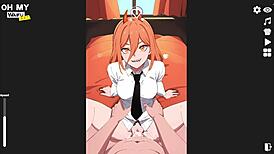 Cute Power Gets Missionary Creampie in POV Action, Ohh My Waifu, What a Wet Finish You Have!