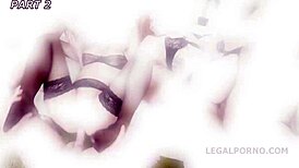 Laureen and Natalie Experience Intense Slow Motion Group Banging with Multiple Partners in a Wild Gangbang Scene