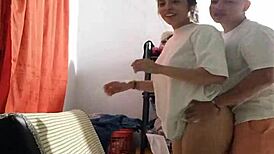 quick doggy bang with wife’s sister in the kitchen