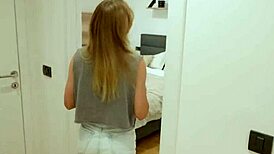 yo, slutty neighbor craved my cock and got drenched!