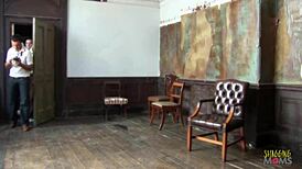 Two horny milf ghosts seducing guys with double penetration