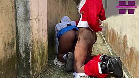 Want to see Santa's backyard Christmas fun?