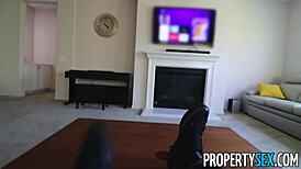 PropertySex Sexy Little Blonde Too Hot For Roommate Situation