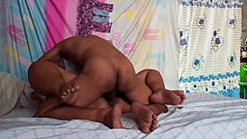 Asian Neighbor With Big Boobs In Dog Style Pose