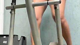 brave girl dares in gym