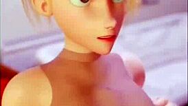 Anime Hentai With Big Ass Tits And Pussy Getting Blowjob In Cartoon Style