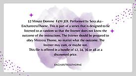 Curious About F4M Domme JOI? First of Twelve Sessions
