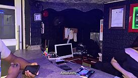 Damn! Rough Interracial Threesome With VIP Client And Boss At Club Pool!