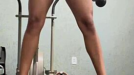 brave girl dares in gym