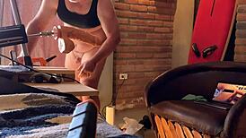 Saying hi to the back