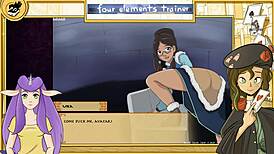 brunette group in avatar lesbian game orgy