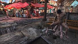 Fallout 4 Diamond City Public Fuck Stuns Crowd