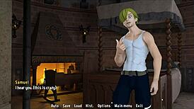 Sanji fantasy toon adventure, Raven forces cum swallow in hentai parody