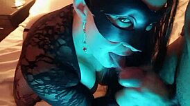 Busty Latina Rides Hard Big Cock While Cuckold Watches