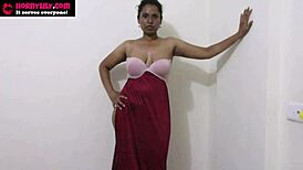 Indian babe drools in wild humiliation play