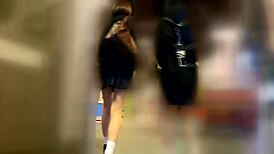 Did you spot that cute japanese teen's pussy on the train?