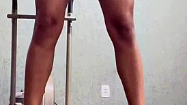 brave girl dares in gym