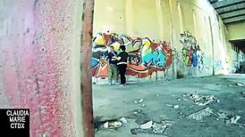 Street Wall Becomes Perfect Spot for Hard Fucking