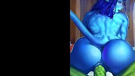 Anime Hentai With Big Ass Tits And Pussy Getting Blowjob In Cartoon Style