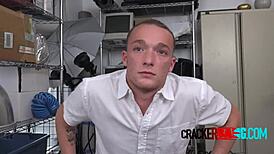Gay porn movie with rough interracial sex and bareback action