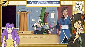 brunette group in avatar lesbian game orgy