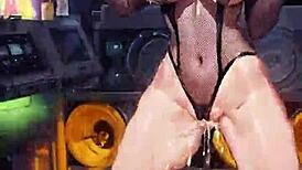 Ai ahegao dance with ripped clothes in Mizuryu Kei style?