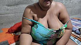 My stepmom's face gets a huge cum load