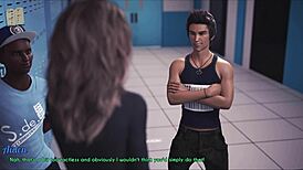 A wife and stepmother play a game together