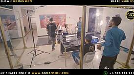 Girl Strips in Horny Roast Chicken Position for Latina Lesbian Action