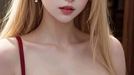 ai generated model girl flaunts big tits in ai art 11