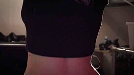 I tease Arteya with tattooed slaps and bondage submission