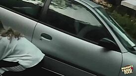 Dirty blonde with small tits takes a monster cock deep in her ass for gaping anal and cum in mouth