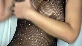 Watch Claudia Bavel tease in lingerie before ripping clothes and fingering her tight pussy to a big squirt in the bath?