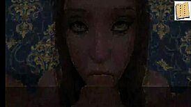 Hot Brunette Deepthroats Big Cock in Homemade Game!