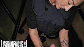 Officer Whitney Rides Jmac's Big Cock Quickly