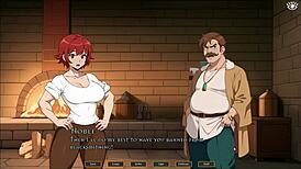 tomboy masturbates in hot forge hentai game